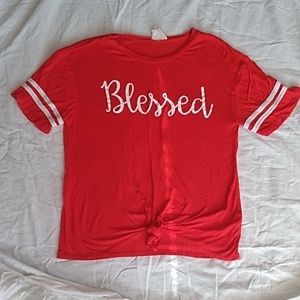 Red blessed shirt